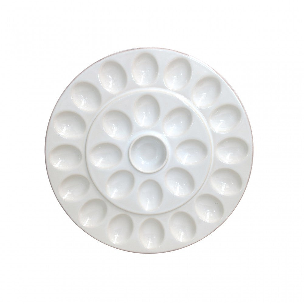 Cook & Host Egg Platter, White